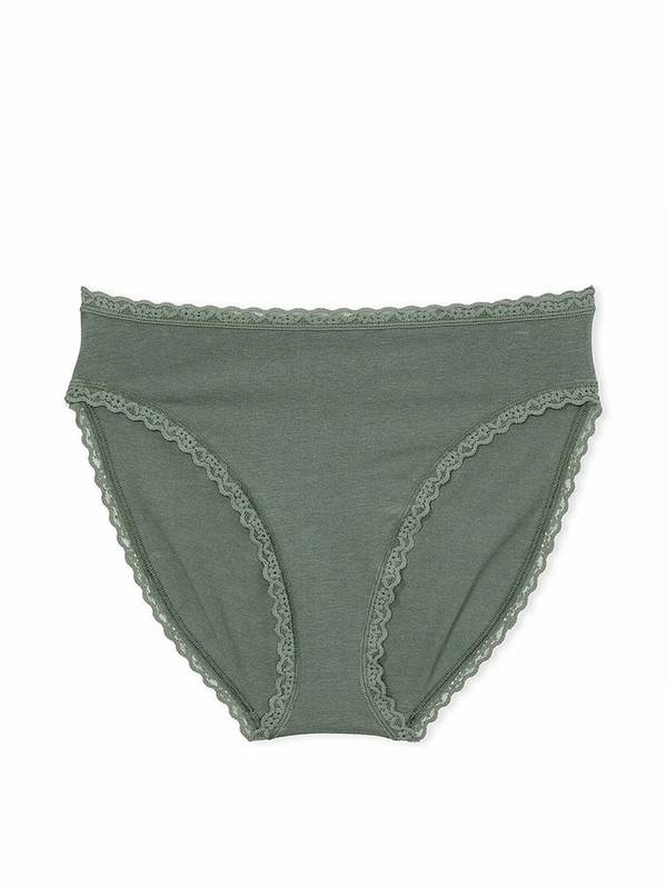 Olive / Green Victoria Secret Faded Sage Brief Underwear | HSWCD3041