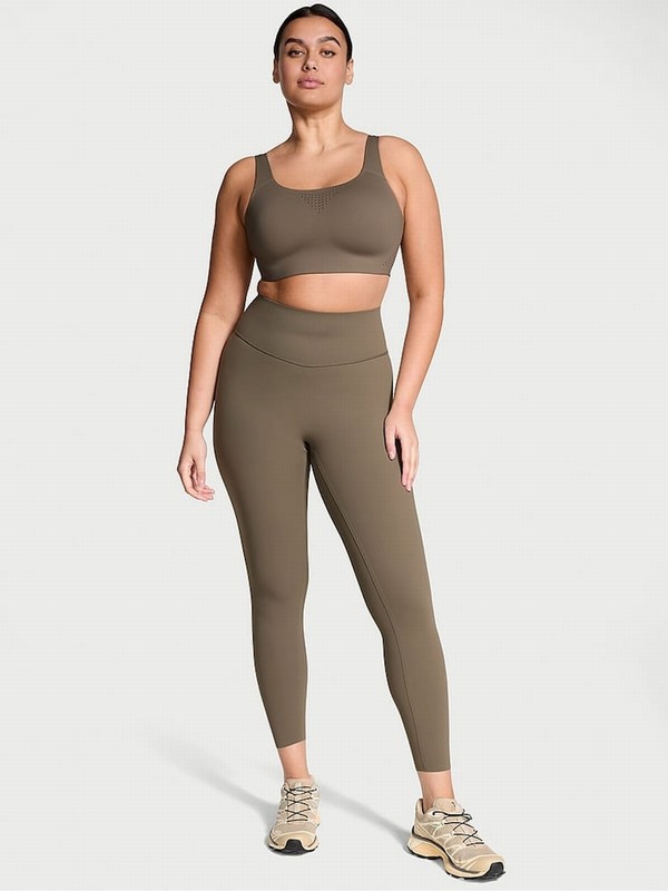 Olive / Green Victoria Secret Full Length VSX Elevate™ Leggings | BJYSC9273