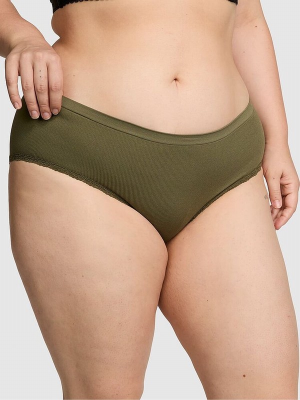 Olive / Green Victoria Secret Hipster Seamless Underwear | KORTC7563