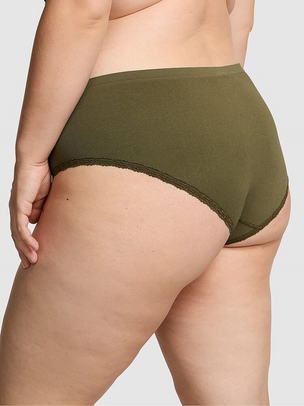Olive / Green Victoria Secret Hipster Seamless Underwear | KORTC7563