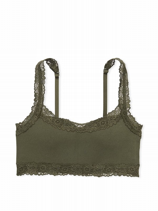 Olive / Green Victoria Secret Seamlesslette Bras | UGBQS6037