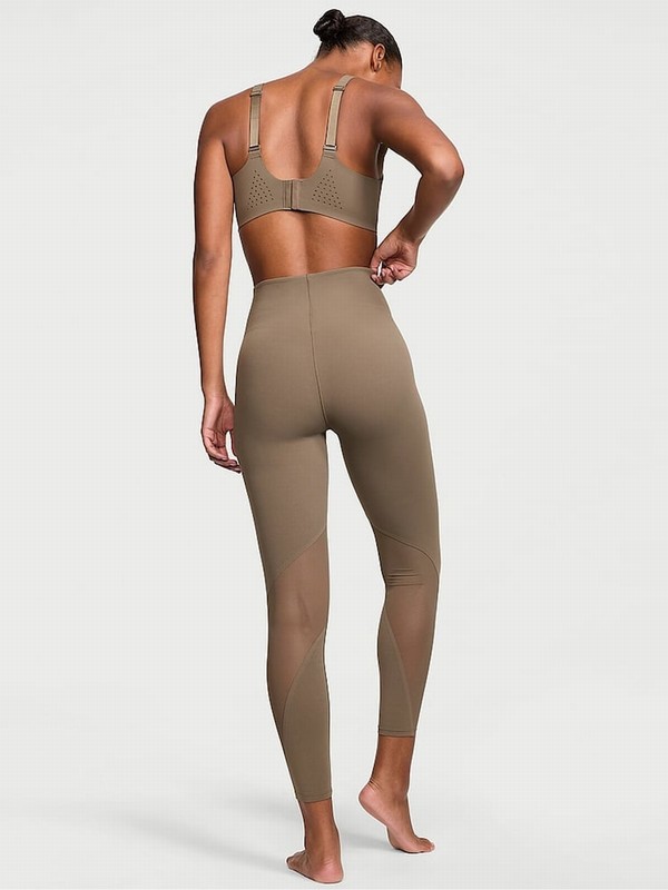 Olive / Green Victoria Secret Terra 7/8 Length VS Elevate Corset Leggings | EOBRU6325
