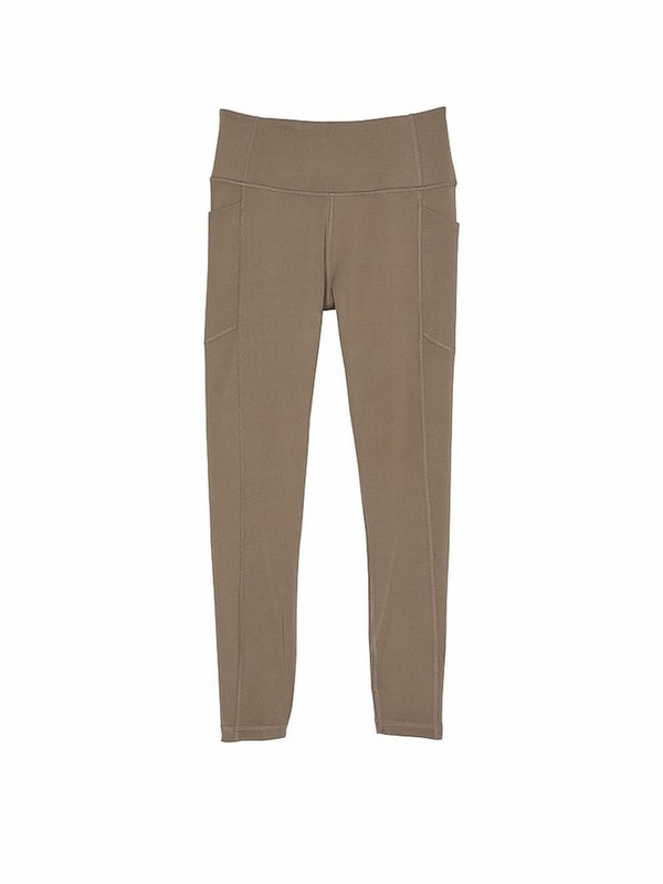 Olive / Green Victoria Secret Terra 7/8 Length VS Essential Pocket Leggings | JQBTK4236