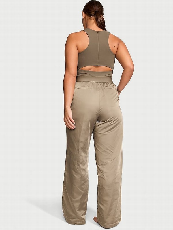 Olive / Green Victoria Secret Terra VS Elevate Wide Leg Jumpsuit | EXUHA1028