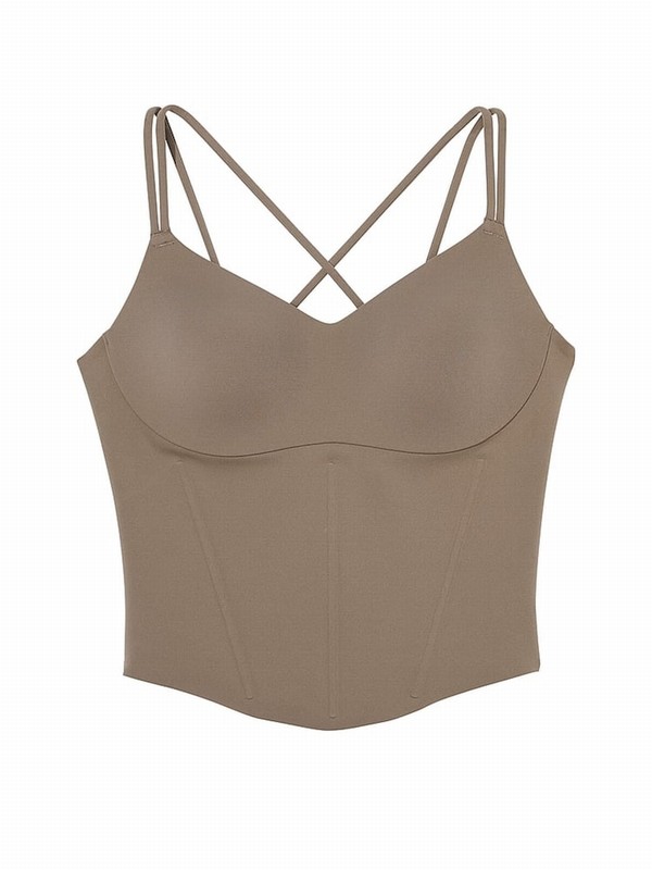 Olive / Green Victoria Secret Terra VS Elevate Corset Tops | KBUCS9465