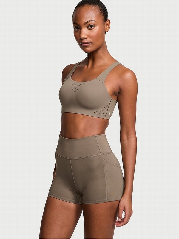 Olive / Green Victoria Secret Terra VS Essential 3'' Cycling Shorts | SNYXR3647