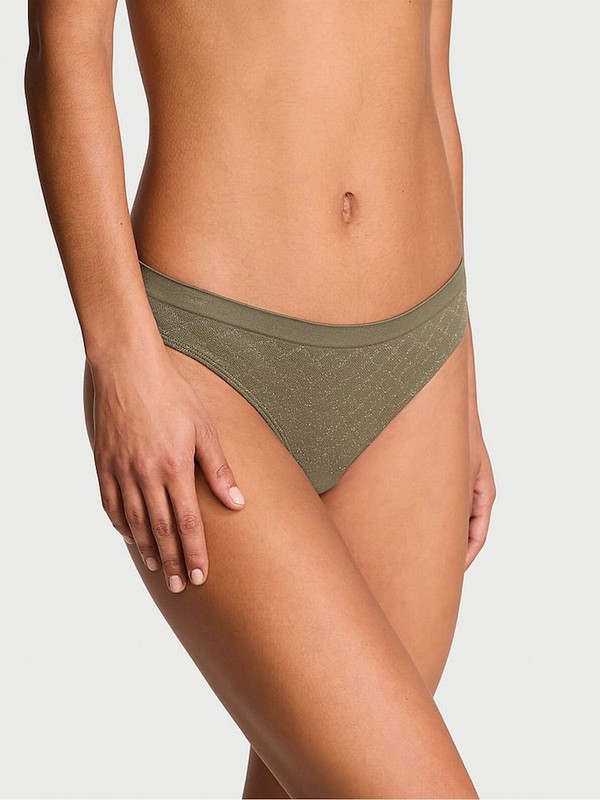 Olive / Green Victoria Secret Thong Underwear | DOPTM5304