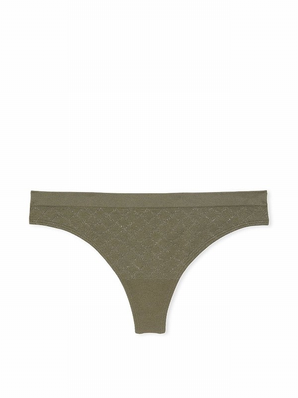 Olive / Green Victoria Secret Thong Underwear | DOPTM5304