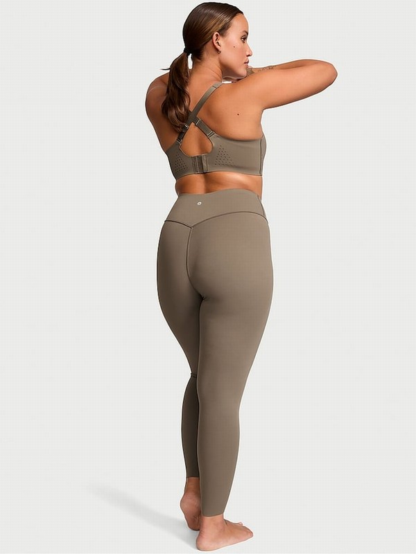 Olive / Green / Light Victoria Secret Terra 7/8 Length VS Elevate Compression Leggings | XDJIP0624