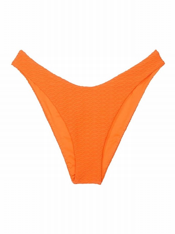 Orange Victoria Secret Sunset Orange Fishnetzilian Bikini Bottom | GRZUF9401