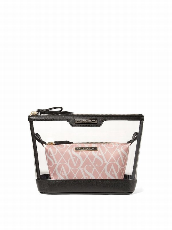 Pink Victoria Secret AM/PM Duo Makeup Bag | AHEJY4905