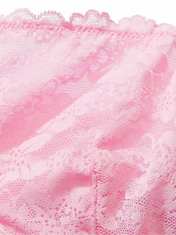 Pink Victoria Secret Bubble Unlined Demi Lace Bras | TLOYU5268