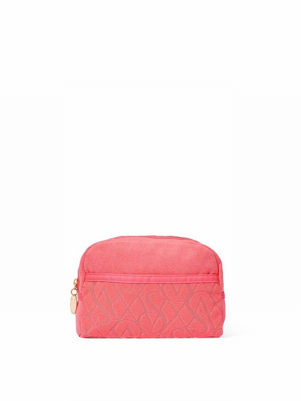 Pink Victoria Secret Cocktail Terry Makeup Bag | RIXUE4286