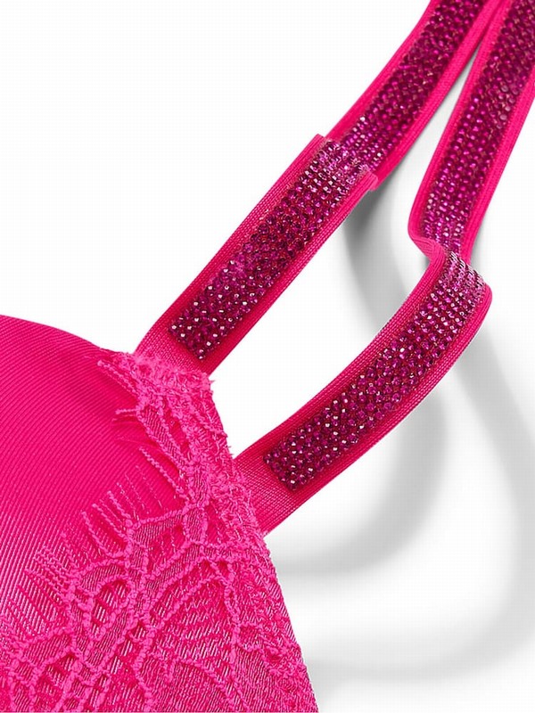Pink Victoria Secret Forever Double Shine Strap Top Lingerie | OJICW6350