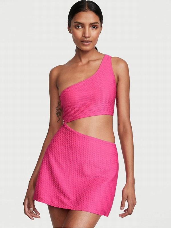 Pink Victoria Secret Forever Fishnet Swimsuits | LHTRB8324