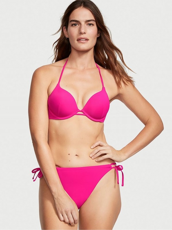 Pink Victoria Secret Forever Push Up Bikini Top | EZVGI4963