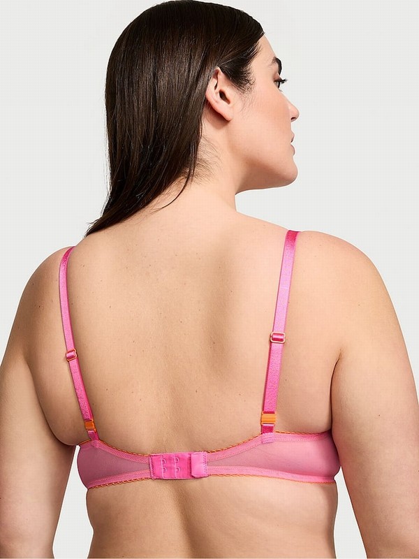 Pink Victoria Secret Hollywood Balcony Bras | IJHOF2598