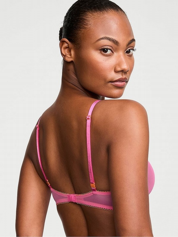 Pink Victoria Secret Hollywood Unlined Demi Bras | JYHVD7869