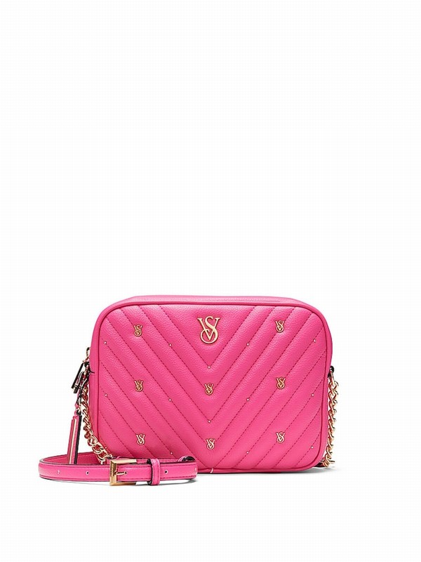 Pink Victoria Secret Hot Crossbody Bags | OMISH5297