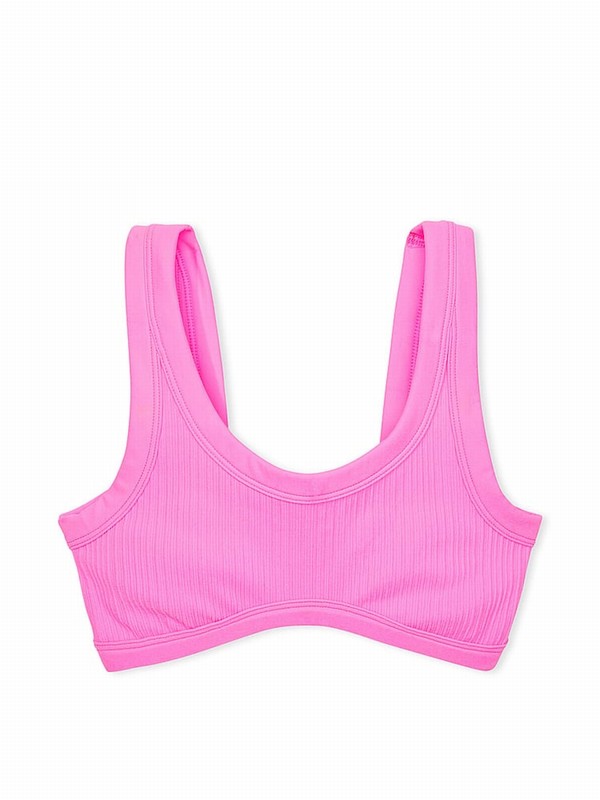 Pink Victoria Secret Lola Seamless Low Impact Sports Bra | FVISW3465