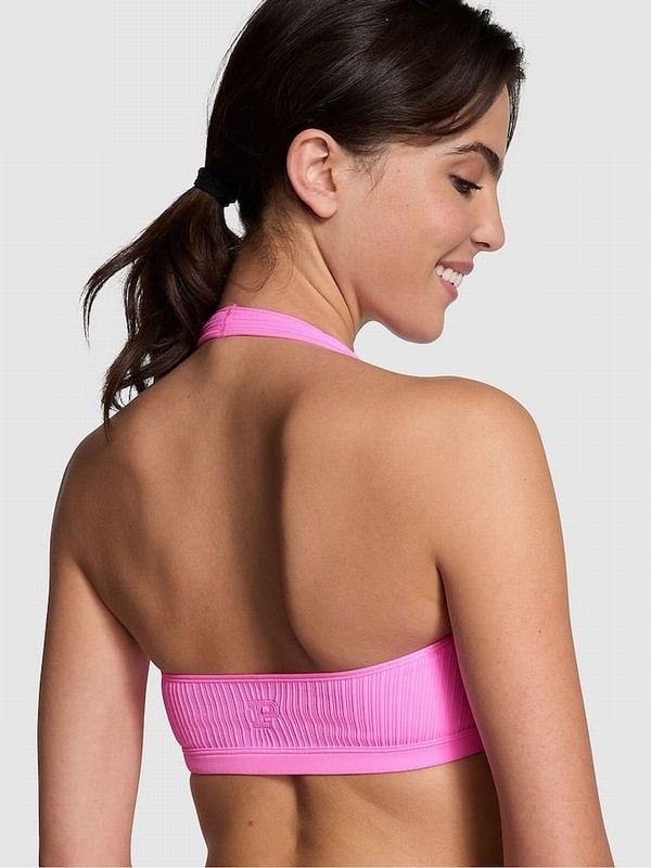 Pink Victoria Secret Lola Seamless Low Impact Bras | UQEOF6873