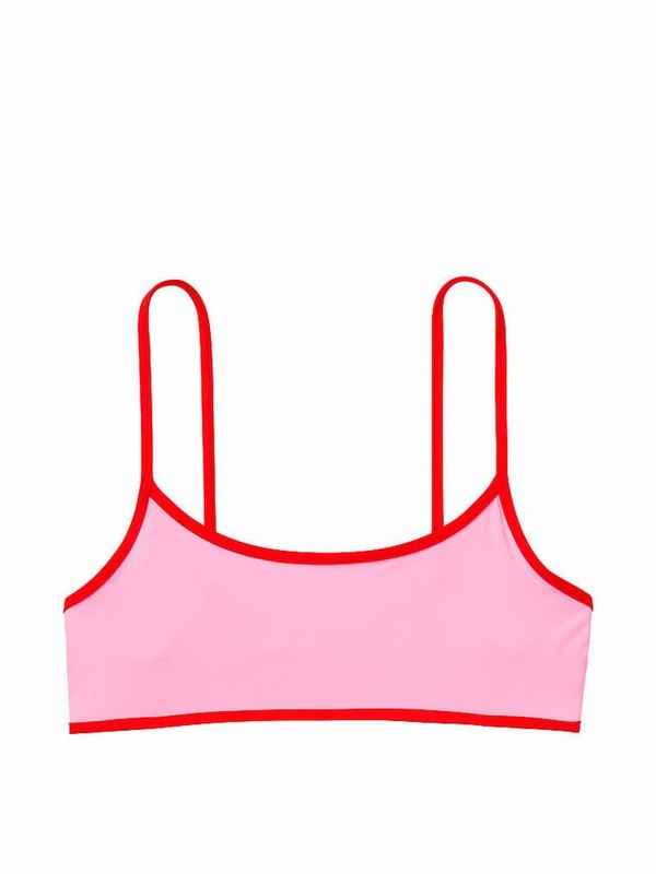 Pink Victoria Secret Love Frankies St. Augustine Bikini Top | INDLW8723