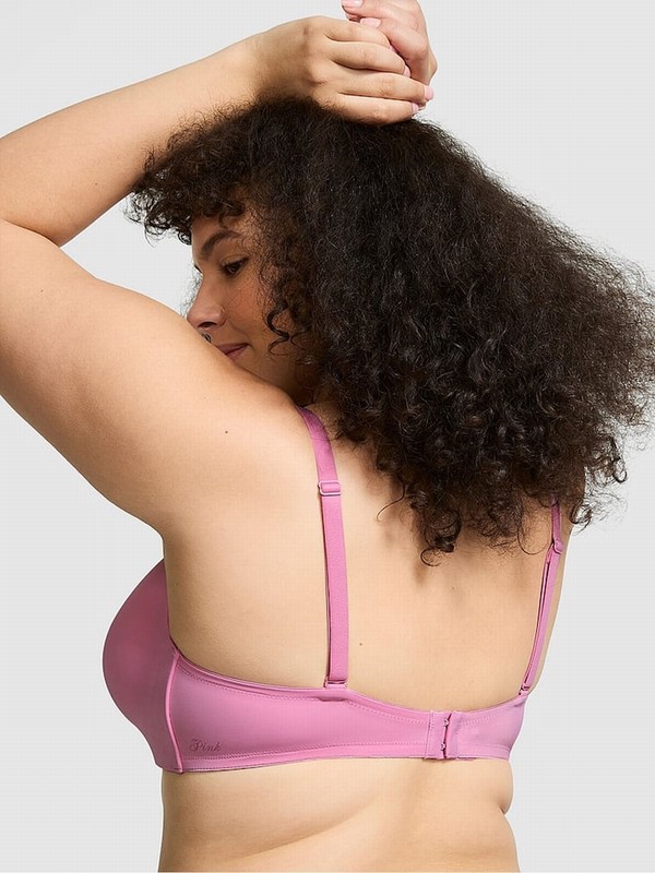 Pink Victoria Secret Moonstone Non WiLightly Lined Bras | TJVCL3091