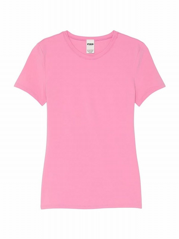 Pink Victoria Secret Moonstone Soft Stretch T Shirts | VZYRD2016