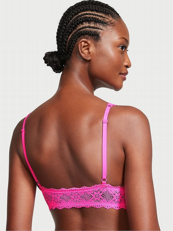 Pink Victoria Secret Neon Princesslette Bras | VJDKO0163