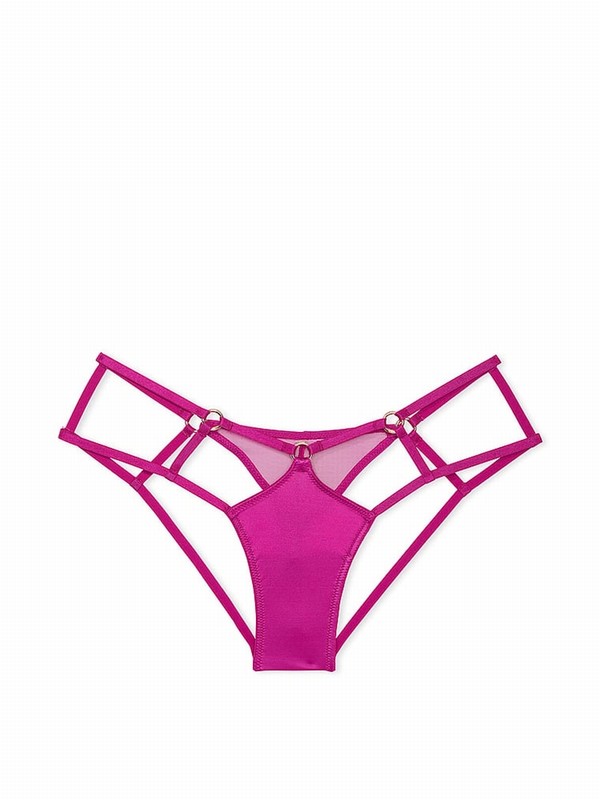 Pink Victoria Secret Outrageous Strappy Cheeky Underwear | IGRYH4751