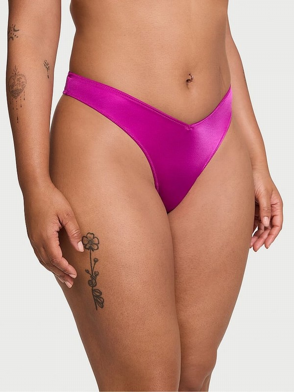 Pink Victoria Secret Outrageous Thong Underwear | KBAWZ6718