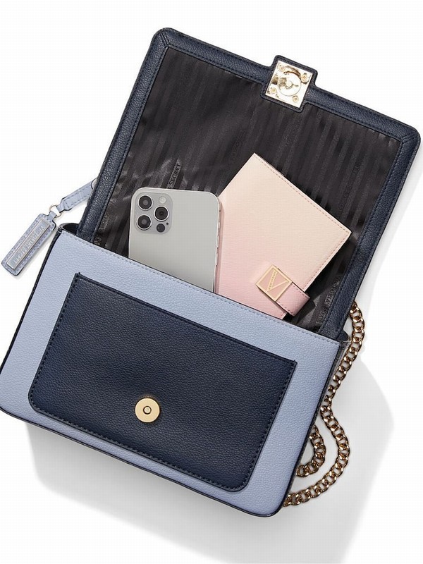 Pink Victoria Secret Pastel Colourblock Medium Shoulder Bags | DLUIF9452