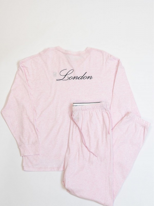 Pink Victoria Secret Petal London Cotton Long Nightwear | XEYSA0683