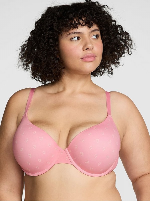 Pink Victoria Secret Petal Push Up Bras | KBIDQ5639
