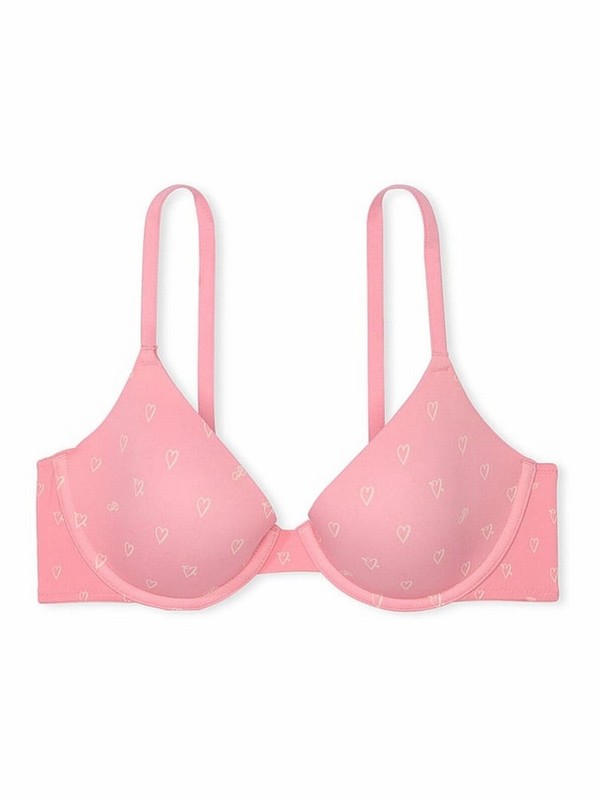 Pink Victoria Secret Petal T Shirt Bras | XEZQT8712
