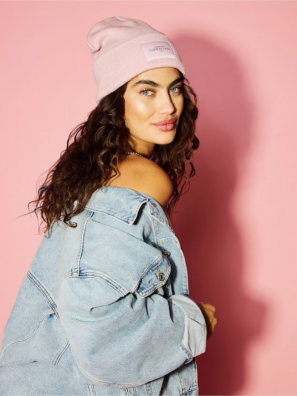 Pink Victoria Secret Pretty Blossom Fashion Show '24 Beanie Hats | KOICA6247