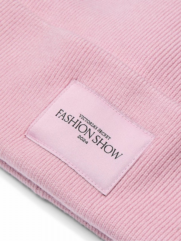Pink Victoria Secret Pretty Blossom Fashion Show \'24 Beanie Hats | KOICA6247