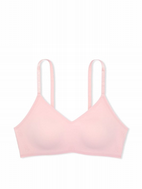 Pink Victoria Secret Pretty Blossom Lightly Lined Loungelette Bras | CKOHL3650