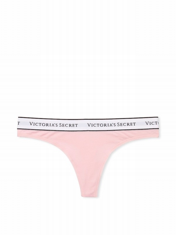 Pink Victoria Secret Pretty Blossom Thong Underwear | XGHEN5641
