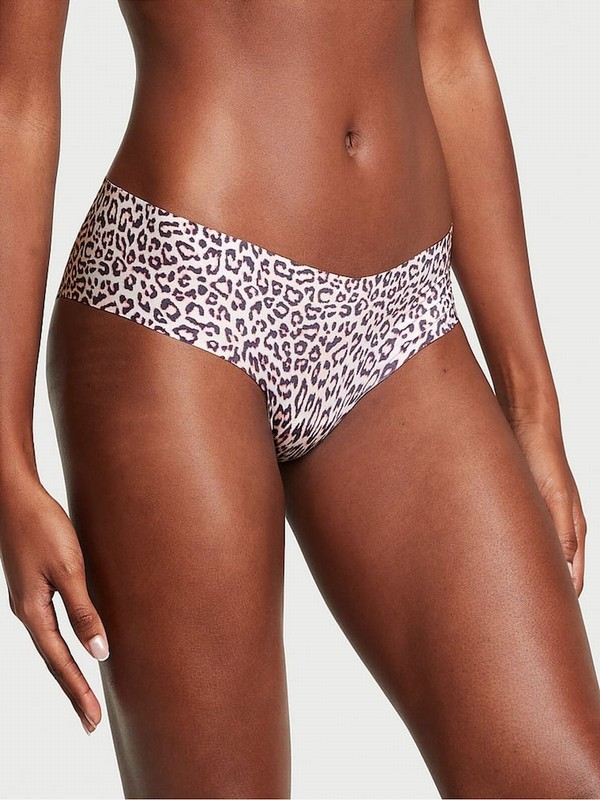 Pink Victoria Secret Purest Basic Animal Cheeky Underwear | JZIPB1850