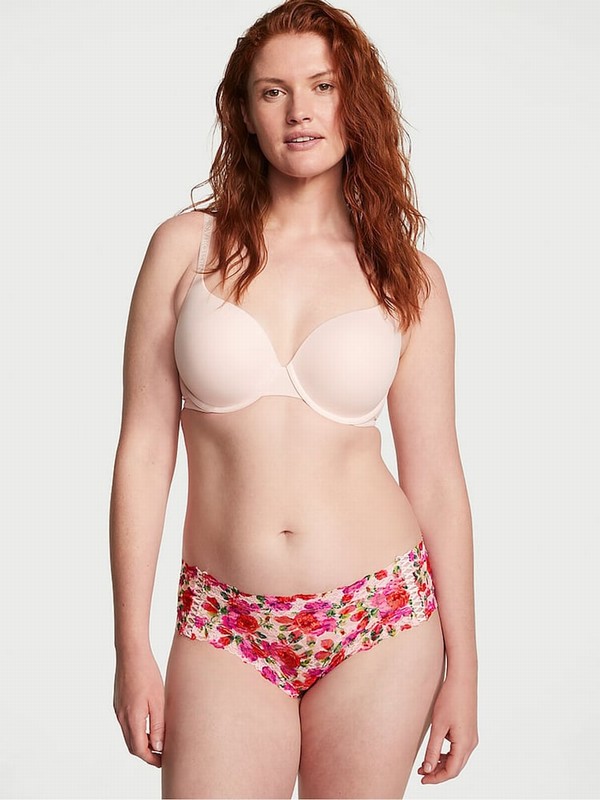 Pink Victoria Secret Purest Basic Animal Instincts Cheeky Underwear | VIOTR1872