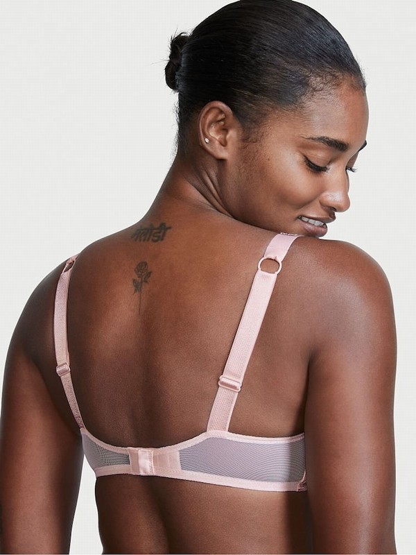 Pink Victoria Secret Purest Bombshell Add 2 Cups Push Up Shine Strap Push Up Bras | CFKNW5410