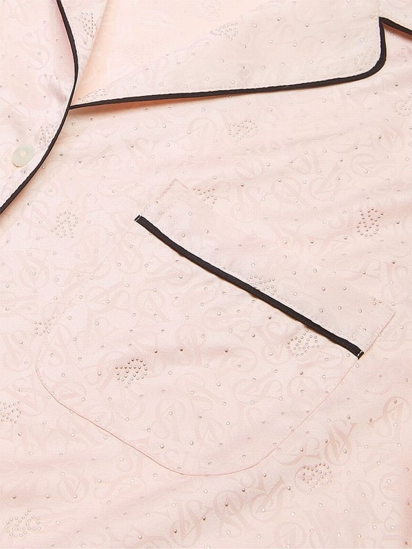 Pink Victoria Secret Purest Dew Drop Jaquard Long Nightwear | CBXHY2064