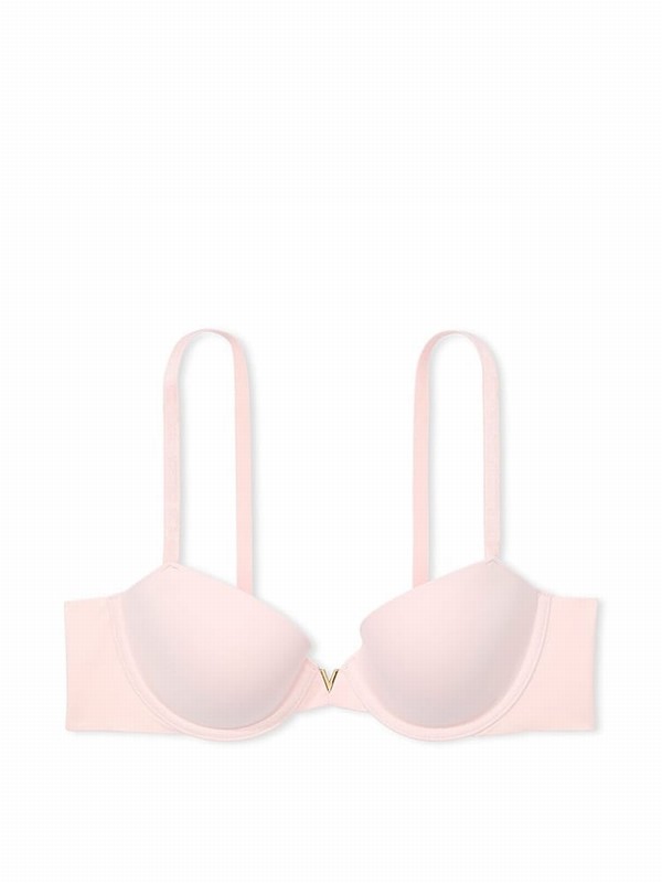 Pink Victoria Secret Purest Lightly Lined Demi Smooth Bras | LAZQV8712