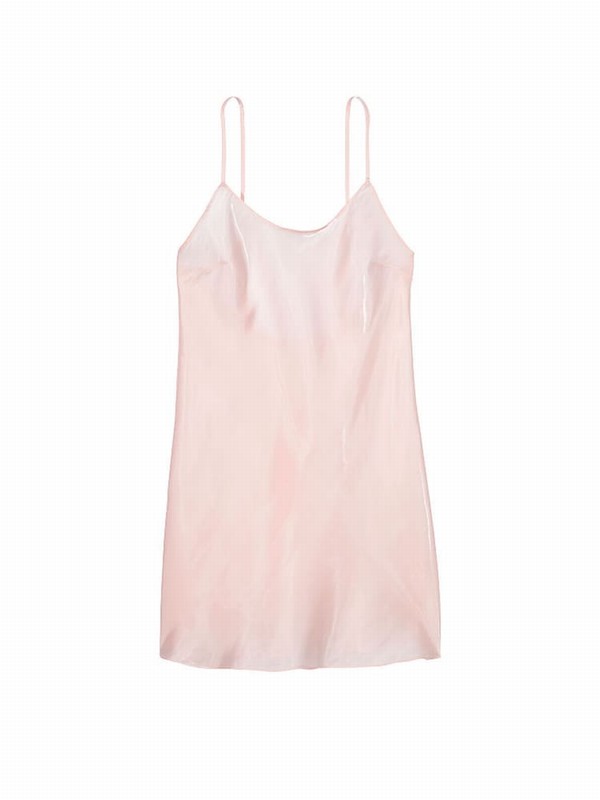 Pink Victoria Secret Purest Organza Mini Slip Nightwear | UIXCJ0537