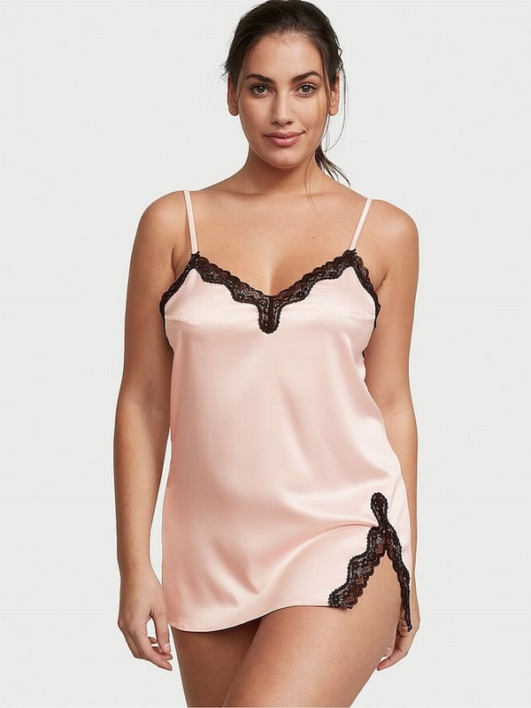 Pink Victoria Secret Purest Slip Lingerie | ZSHFJ0671