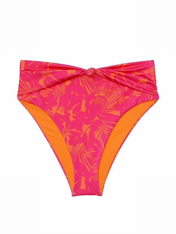 Pink Victoria Secret Shells High Waisted Bikini Bottom | OPVMY8056