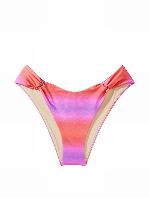 Pink Victoria Secret Sunset Ombrezilian Bikini Bottom | AJIYT0576