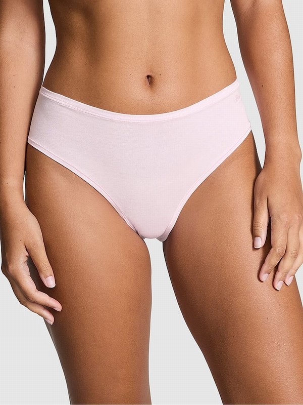 Pink Victoria Secret Tulip Cheeky Cotton Cheeky Underwear | BSPRX8560