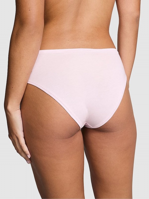 Pink Victoria Secret Tulip Cheeky Cotton Cheeky Underwear | BSPRX8560